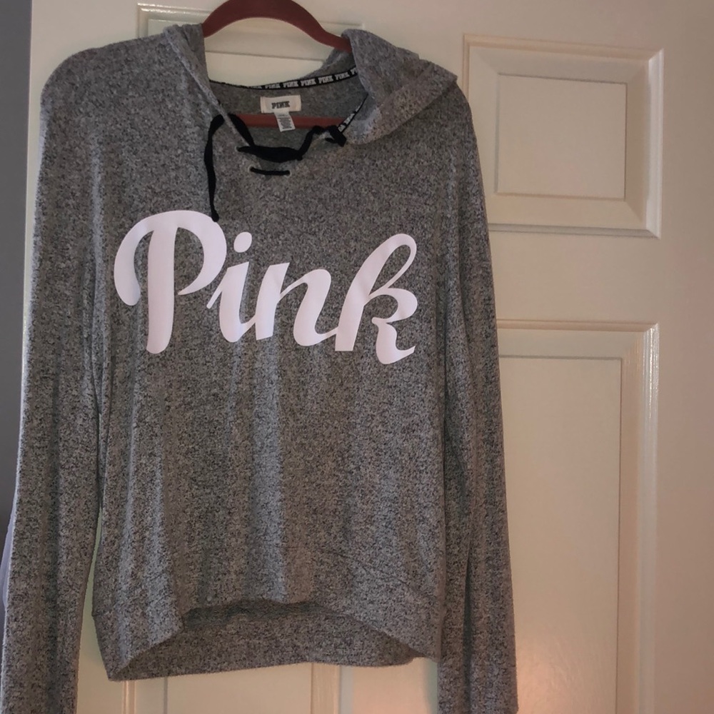 PINK Grey Sweatshirt❤️